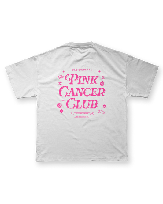 Pink Cancer Club Shirt - White