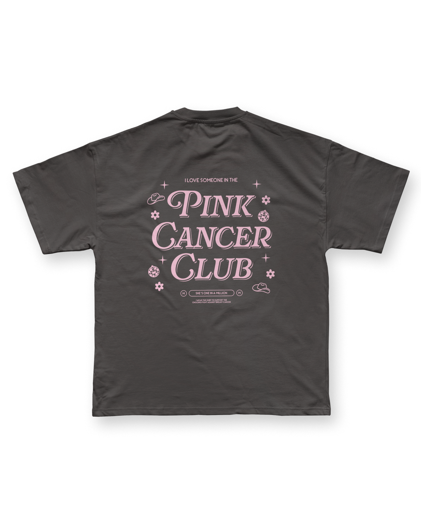 Pink Cancer Club Shirt - Graphite